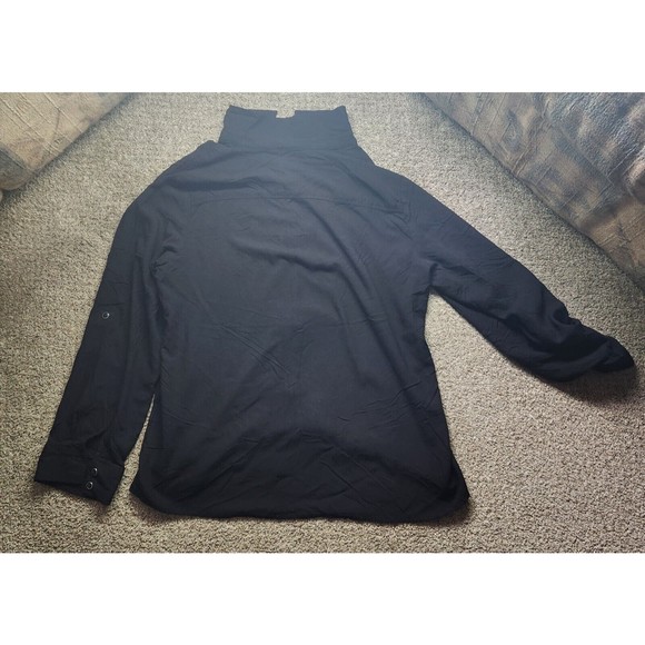 White Stag X Large Black button up long sleeve Soot Front Pocket Business Casual - Picture 9 of 11